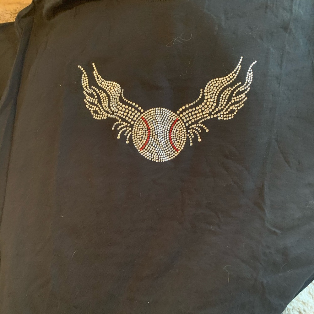 Baseball with wings tee shirt